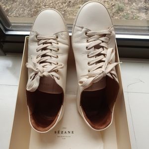 Sezane Leather Jack sneakers